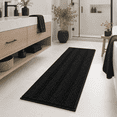 thumbnail image 1 of PrimeBeau Chenille Runner Nonslip Washable Absorbent Plush Striped Shaggy Long Bath Rug, 59" x 20", 1 of 8