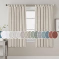 thumbnail image 1 of Primebeau Tab Top Curtain Panels - Semi-Sheer - 2 Pack, 52 in x 63 in, Angora, 1 of 6