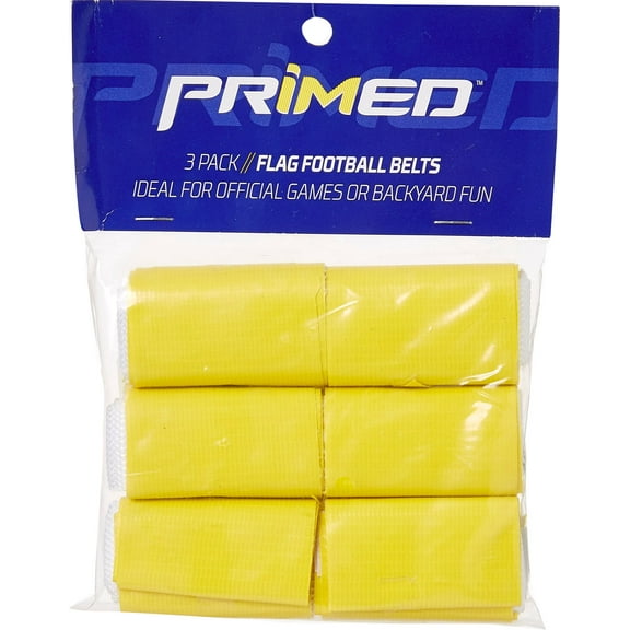 Primed Flag Football Belts – 3 Pack