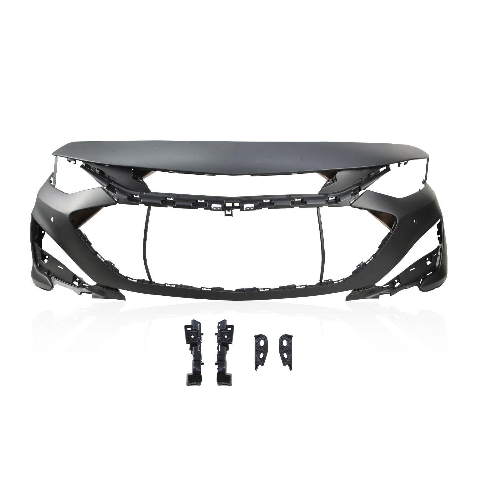 Primed Front Bumper Cover For 2019-2021 Chevy Malibu W/Senser Holes