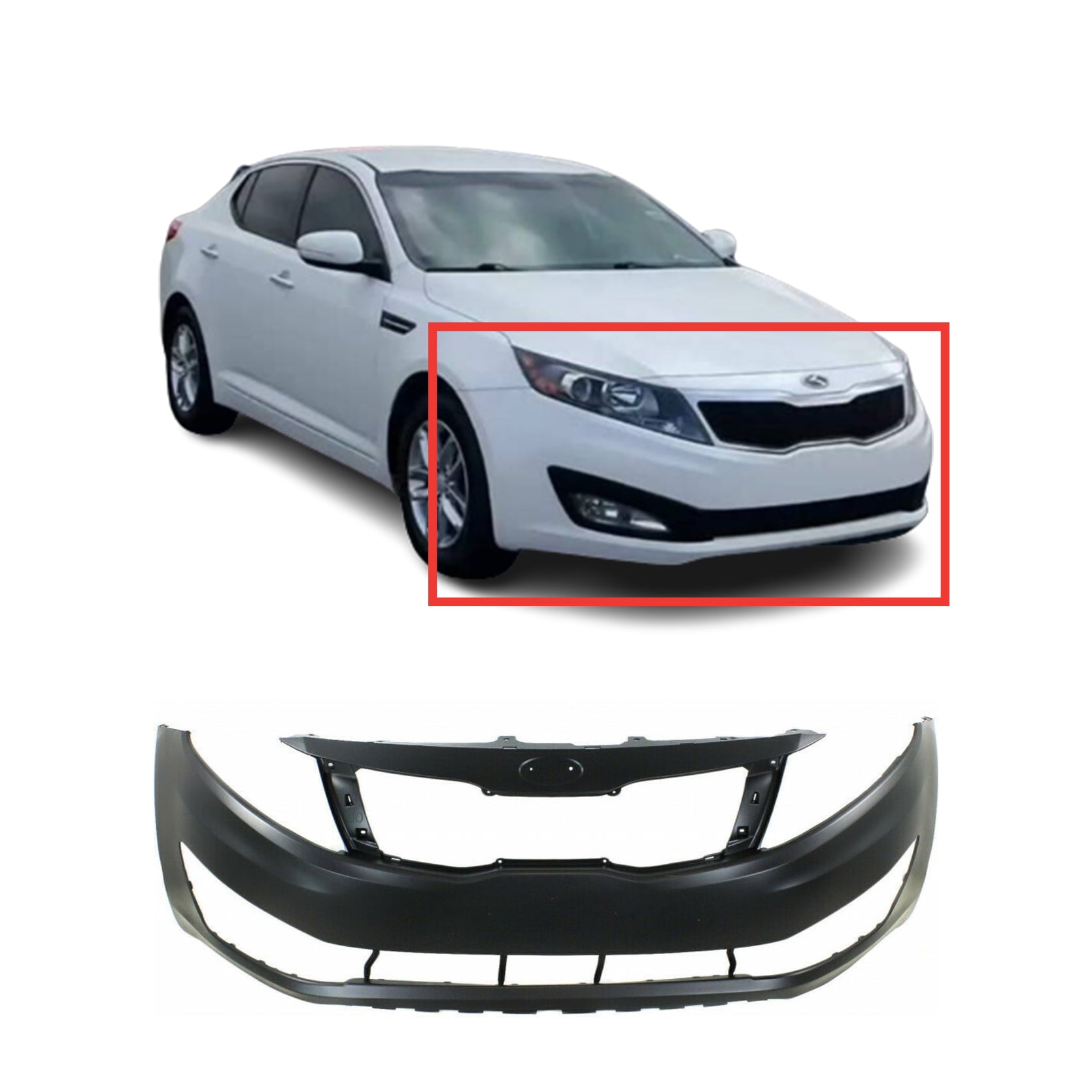 Primed Front Bumper Cover for 20122013 Kia Optima USA Built EX LX 12 13