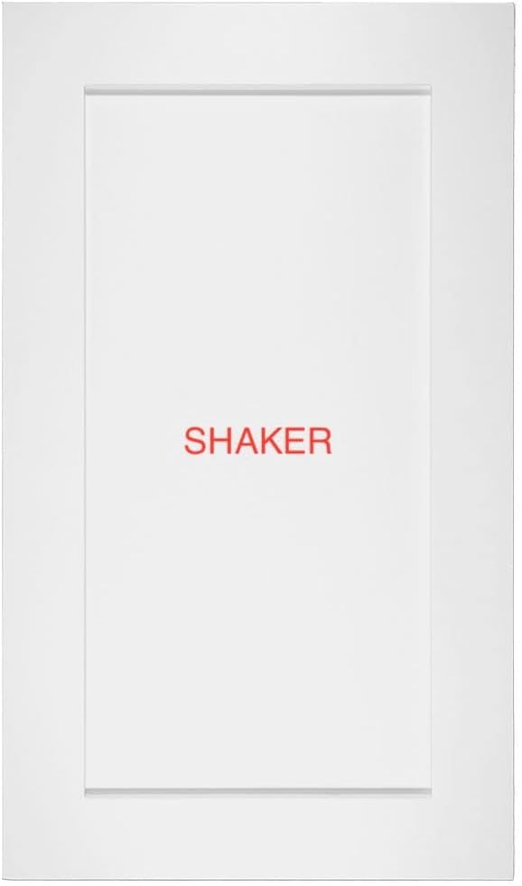 Primed MDF Cabinet Door - 22 Inch Tall Slab Style For Kitchen, Bathroom & Closet Cabinets