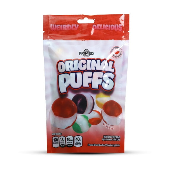 Primed Warrior Original Puffs, 3.5 oz. Resealable Standup Bag