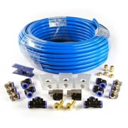 Primefit PCKIT26 Air Piping System, 26-Piece Air Push To Connect Kit with 1/2-Inch x 100-Feet Nylon Tubing