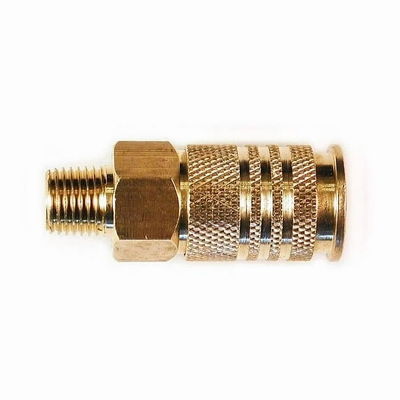 Primefit UC1414MB .25" Universal Brass Coupler with .25" Male NPT