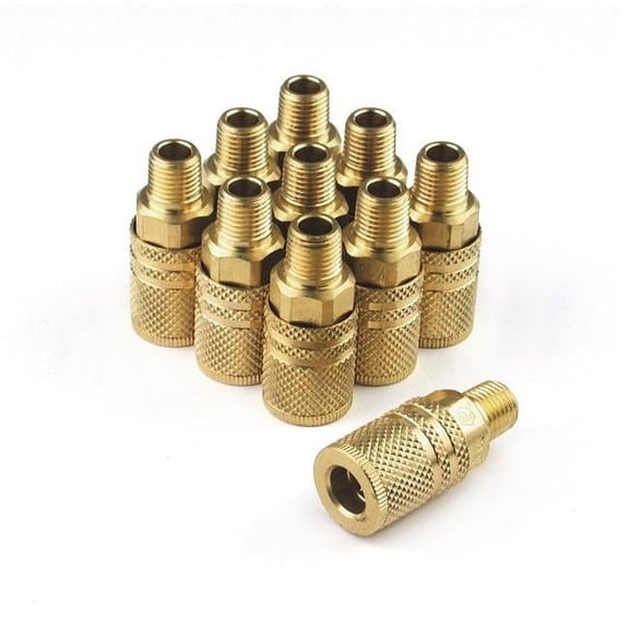 Primefit XIC1414MB6-B10B Extreme Performance Series 6-Ball Brass Industrial I-M Coupler 0.25 x 0.25 in. Male