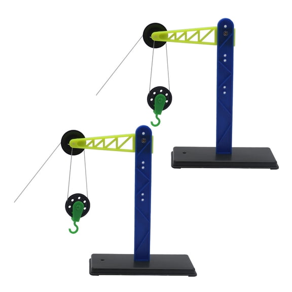Primegos 1/2/3 Sets DIY Pulley Block Kit Physical Scientific Experiment Training Aid Kids Students School Science Projects Pulley Learning STEM Toy