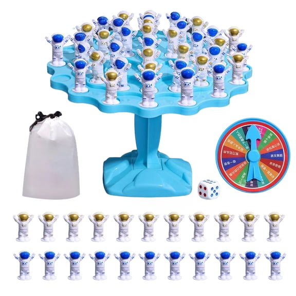 Primegos 1/2 Sets Astronaut Balance Tree Toy Kids Logic Thinking Focus Training Interactive Balance Game Toddlers Boys Girls Educational Strategic Board Game
