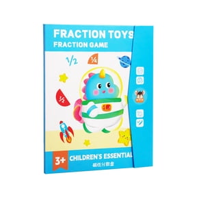 Primegos 1 Set Magnetic Fraction Tiles Circles Percentage Decimal Fraction Learning Math Manipulatives Elementary Students Teaching Aid Educational Fraction Puzzle