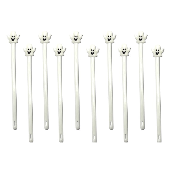 Primegos 10Pcs Halloween Elastic Rope Sensory Toy Pumpkin Witch Ghost Skull Stretchy Noodle Kids Adults Stress Anxiety Relief TPR String Fidget Toy Party Favors