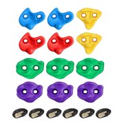 Primegos 12Pcs Tree Climbing Holds with 6 Ratchet Straps, Kids Adults Climber Large Climbing Rocks, Obstacle Course Training Tree Climbing Kit for Outdoor, Backyard, Gym