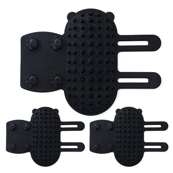 Primegos 3 Pcs Cat Self Groomer Brush, Adjustable Corner Cat Face Itch Scratching Brush, Table Leg Silicone Self Massage Comb for Cats Dogs