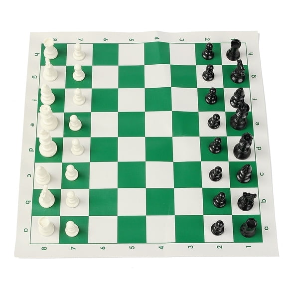 Primegos 33 Pcs 42cm Chess Set Professional Square Board Plastic Hand Carved Board Game Set Gift