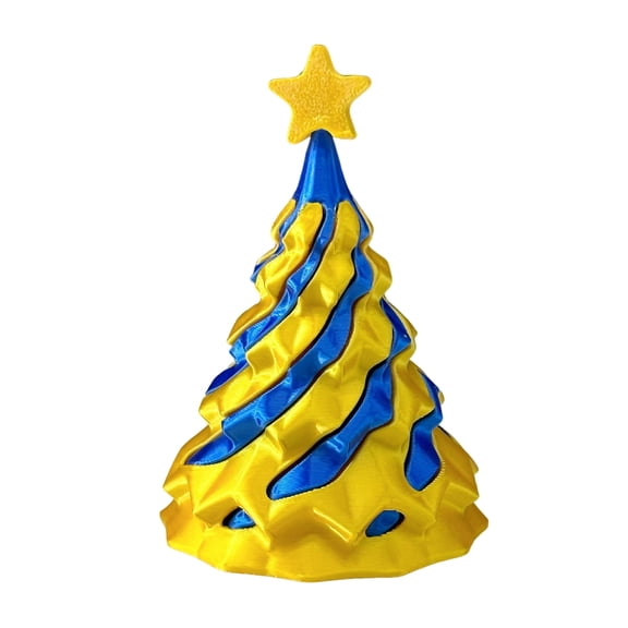 Primegos 3D Printed Spiral Christmas Tree Toy Impossible Passthrough Sculpture Vortex Thread Illusion Stress Relief Kids Adults Mini Spiral Cone Fidget Toy