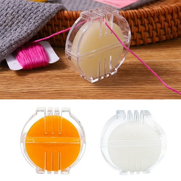 Primegos 5Pcs Thread Wax with Box Water-Soluble Wax Sewing Lubricator Embroidery Floss Wax for Preventing Cross Stitch Thread Knotting