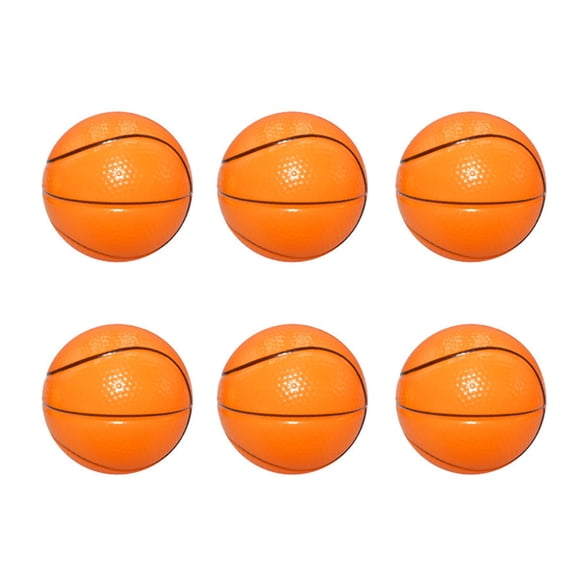 Primegos 6Pcs Mini Sports Stress Ball Anxiety Relief Small Foam Football Baseball Basketball Tennis Soccer Kids Elastic Ball Fidget Sensory Toy