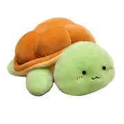 Primegos Bread Turtle Plush Toy Cartoon Soft Stuffed Animal Sleep Companion Pillow Sofa Back Cushion Gifts for Boys Girls