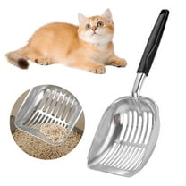 Primegos Cat Litter Scoop Metal Cat Litter Scooper ,Long Handle Alloy Pet Poop Sifting Shovel Cat Pooper Sifter Cleaning Supplies