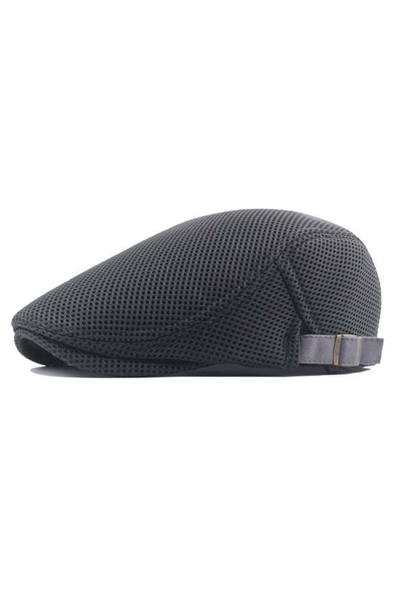 Convenient Men Hat Perfect Gifts Polyester Hollow Washable Men Beret Cap