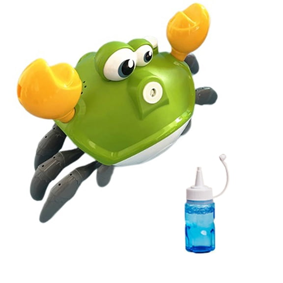 Primegos Dancing Crab Bubble Machine Automatic Blower with Music Interactive Bubble Maker for Kids Outdoor Play