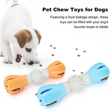 Primegos Dog Puzzle Toy Interactive Dog Chew Toys Dumbbell Shape Treat Dispensing Toy Dog Puzzle Feeder for Small Medium Large Dogs