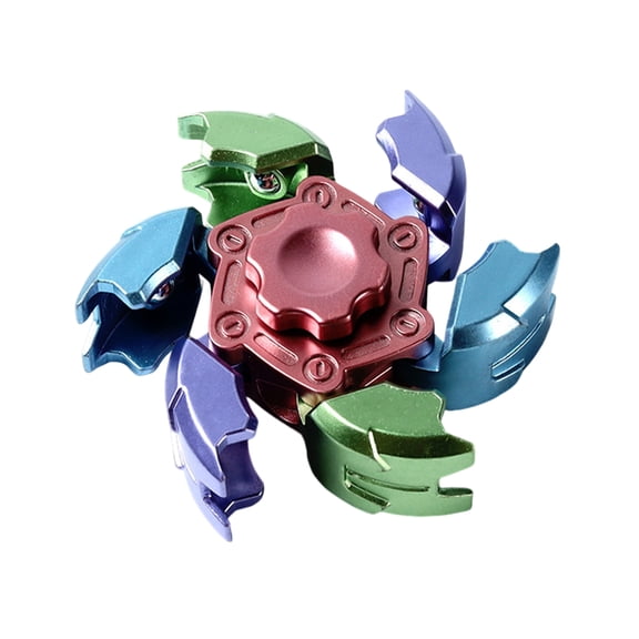 Primegos Fidget Spinner Toy Stress Anxiety Relief Teens Adults Extendable Armor Fingertip Gyroscope Portable Travel Sensory Spinning Toy