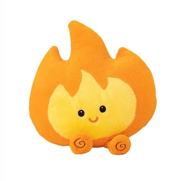 Primegos Flame Elf Plush Toy 17.8" Soft Stuffed Flame Doll for Kids Plush Flame Character Pillow for Sofa Bed Car Seats Birthday Gifts