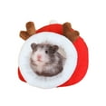 thumbnail image 1 of Primegos Guinea Pig Bed Rabbit Hideout Hamster Nest Small Pet Sleep Bed House Cage Accessories for Hedgehog Squirrel, 1 of 9