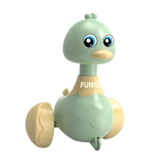 Primegos Kids Walking Duck Toy Press Go Inertial Drive Pull Back 360 Degrees Rotatable Head Duck Car Educational Toy Toddlers Boys Girls Gift