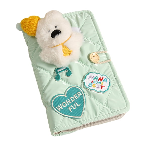 Primegos Money Saving Challenge Binder Savings Book with 10 Cash Envelopes Cute Animal Deposit Binder Holds 100 Banknotes for Kids Boys Girls