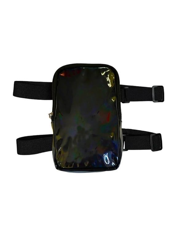 Outdoor Thigh Bag Waterproof Adjustable Elastic Band Zipper Closure Portable Fanny Pack Large Capacity with Inner Mesh Pocket Jogging Hiking Travel Leg Bag