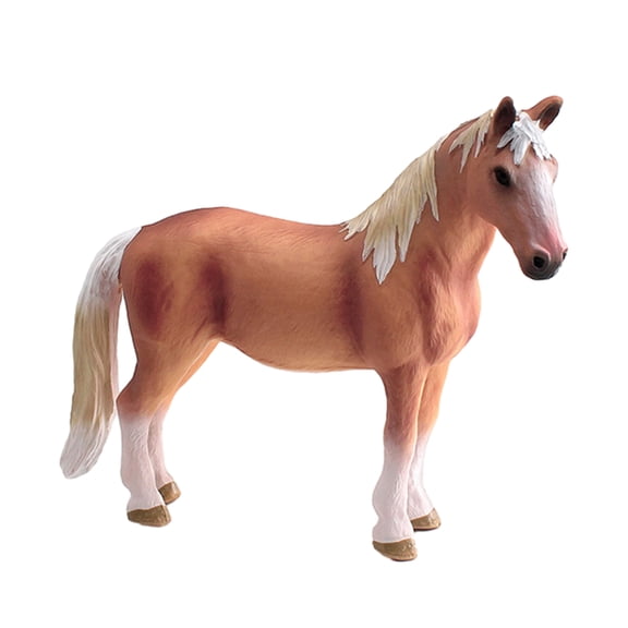 Primegos PVC Simulation Horse Figurine Realistic Stallion Mare Collectible Model Miniature Animal Educational Toy Decoration Ornament Horse Lover Gift