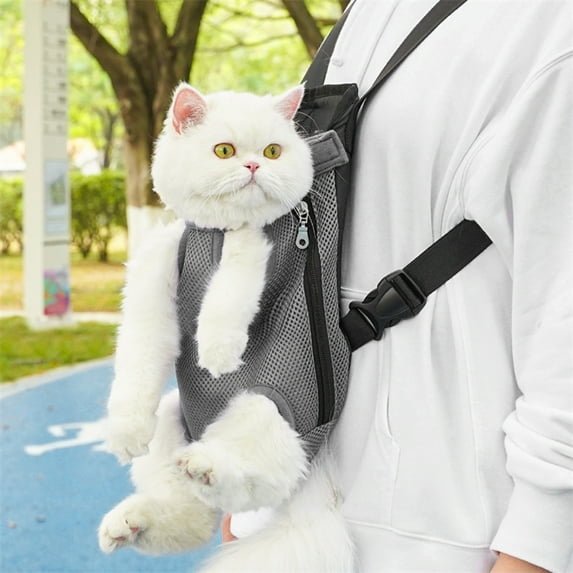 Primegos Pet Carrier Backpack Adjustable Pet Front Carrier, Portable Pet Legs Out Travel Bag for Cats Small Dogs