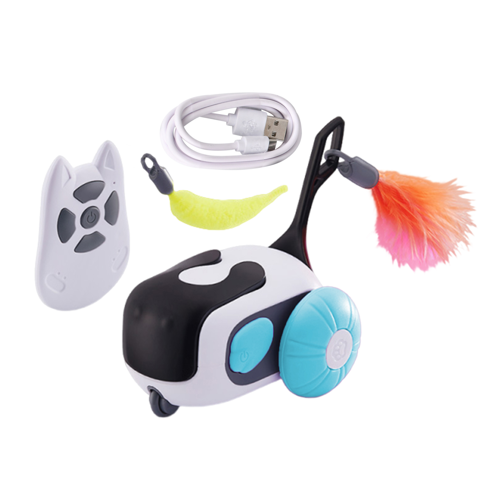 Remote Control Cat Machine Primegos Remote Control Smart Electric Cat Toy USB Rechargeable Moving ...