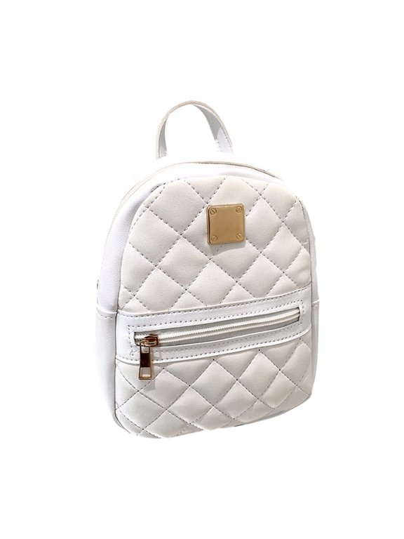 Women Quilted Backpack Purse Waterproof Travel Daypack Convertible Sling Bag Crossbody Purse for Commuting Street Daily Errands