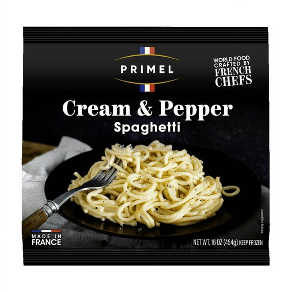 Primel Gastronomie Cream and Pepper Spaghetti Frozen Meal, 16oz