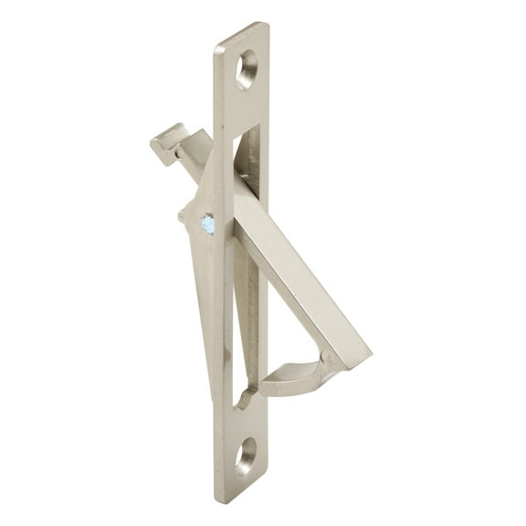 Diecast, Satin Nickel, Pocket Door Flush Edge Pull
