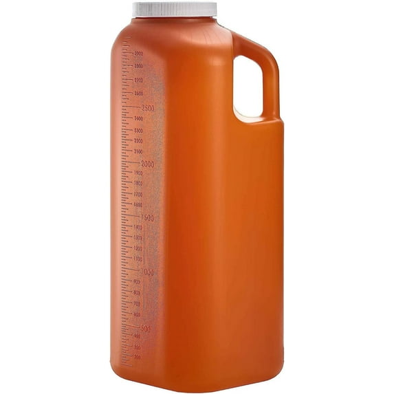 PrimeMed Urinal with Leakproof, Amber, 101 oz Capacity