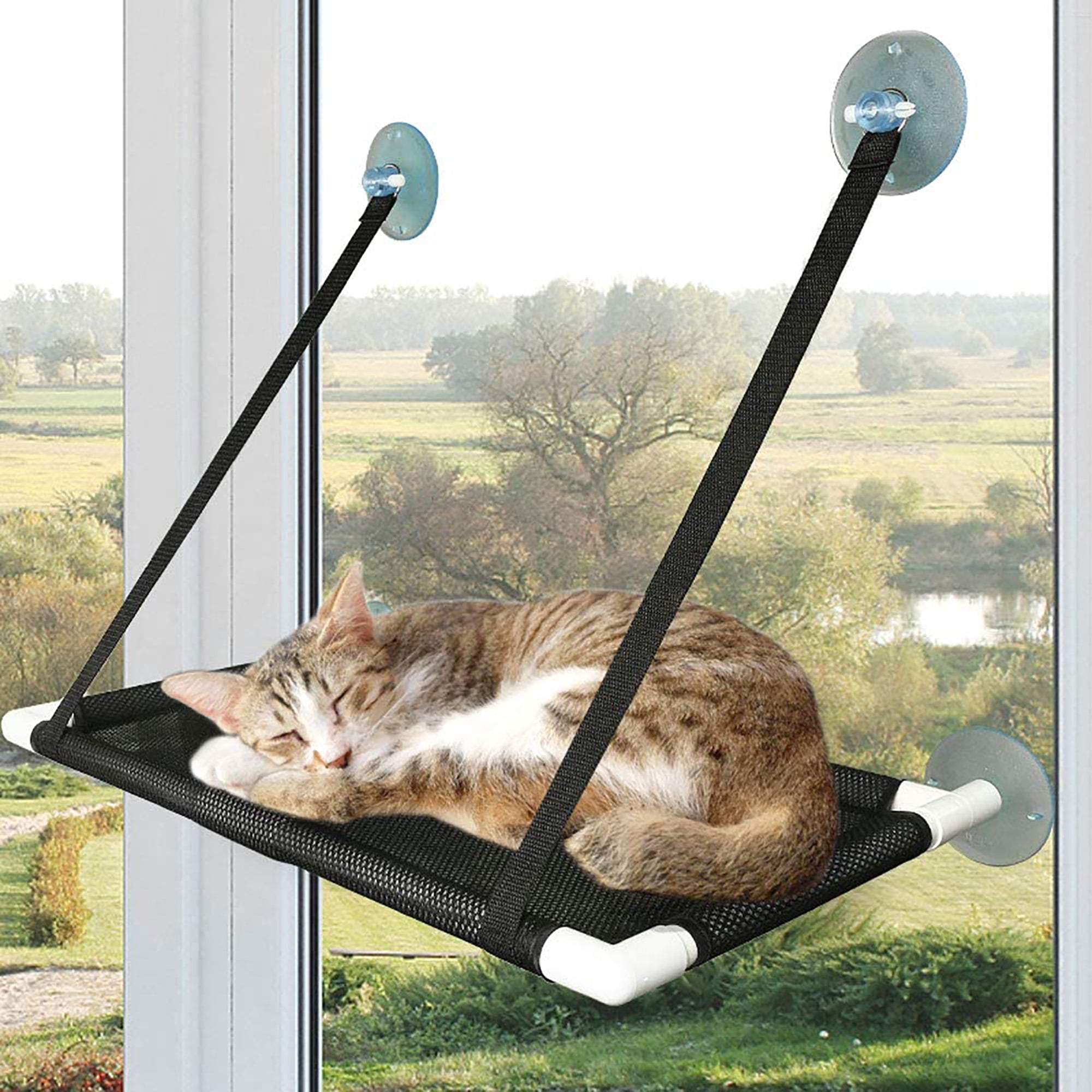 Primepets Cat Window Perch for Large Cats, Cat Hammocks with Suction