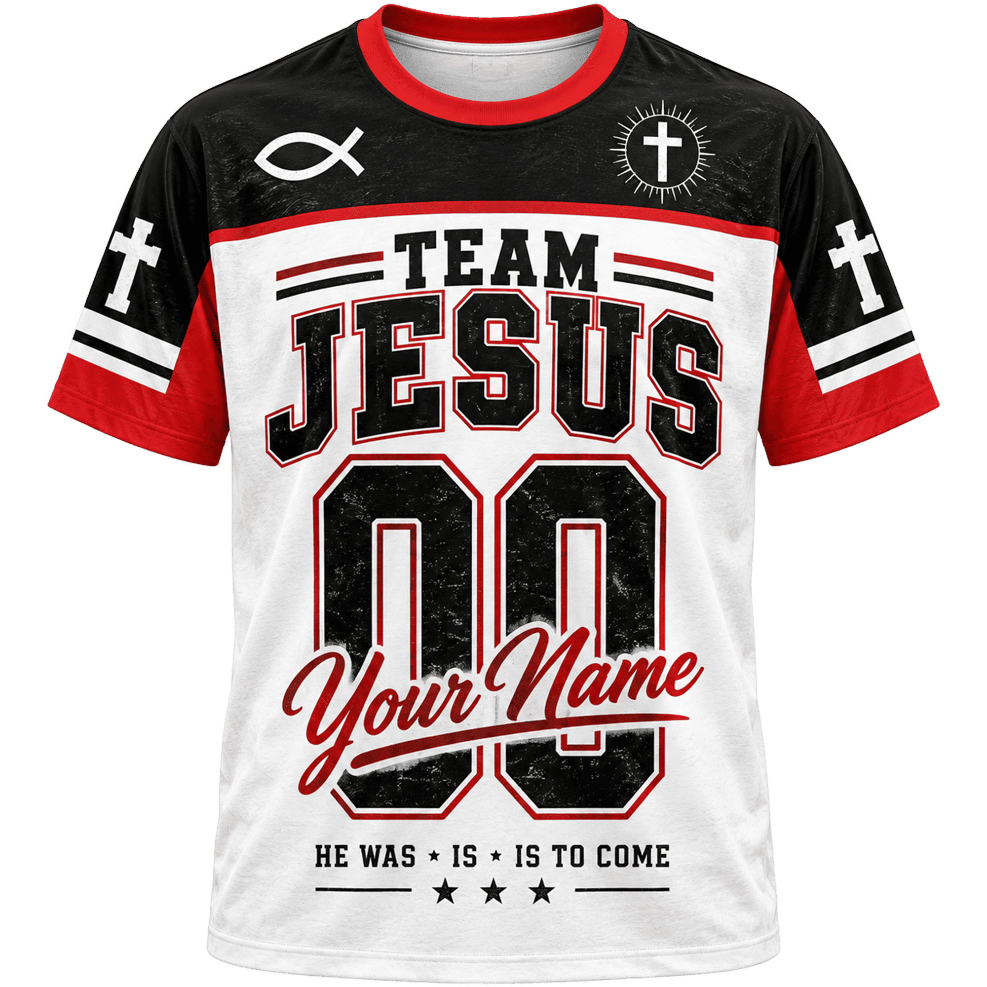 Primeprint Custom LLC Personalized Team Jesus Unisex T-shirt Multicolor ...
