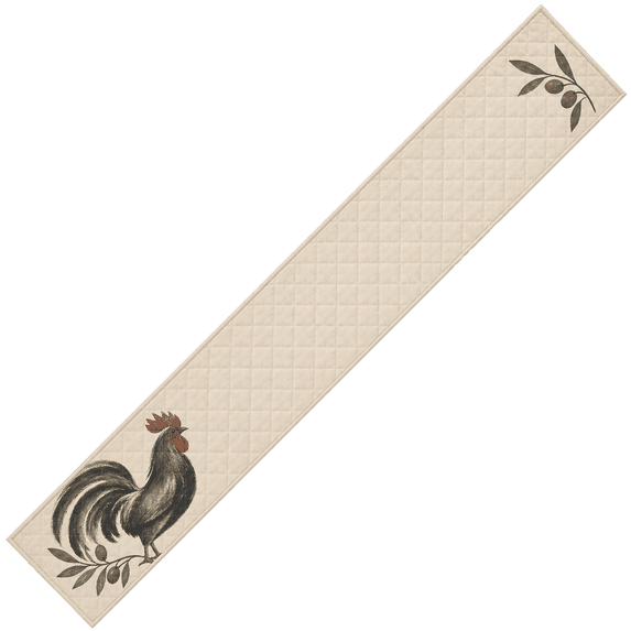Primeprint Custom LLC Rustic Farmhouse Rooster Quilted Table Runner ...