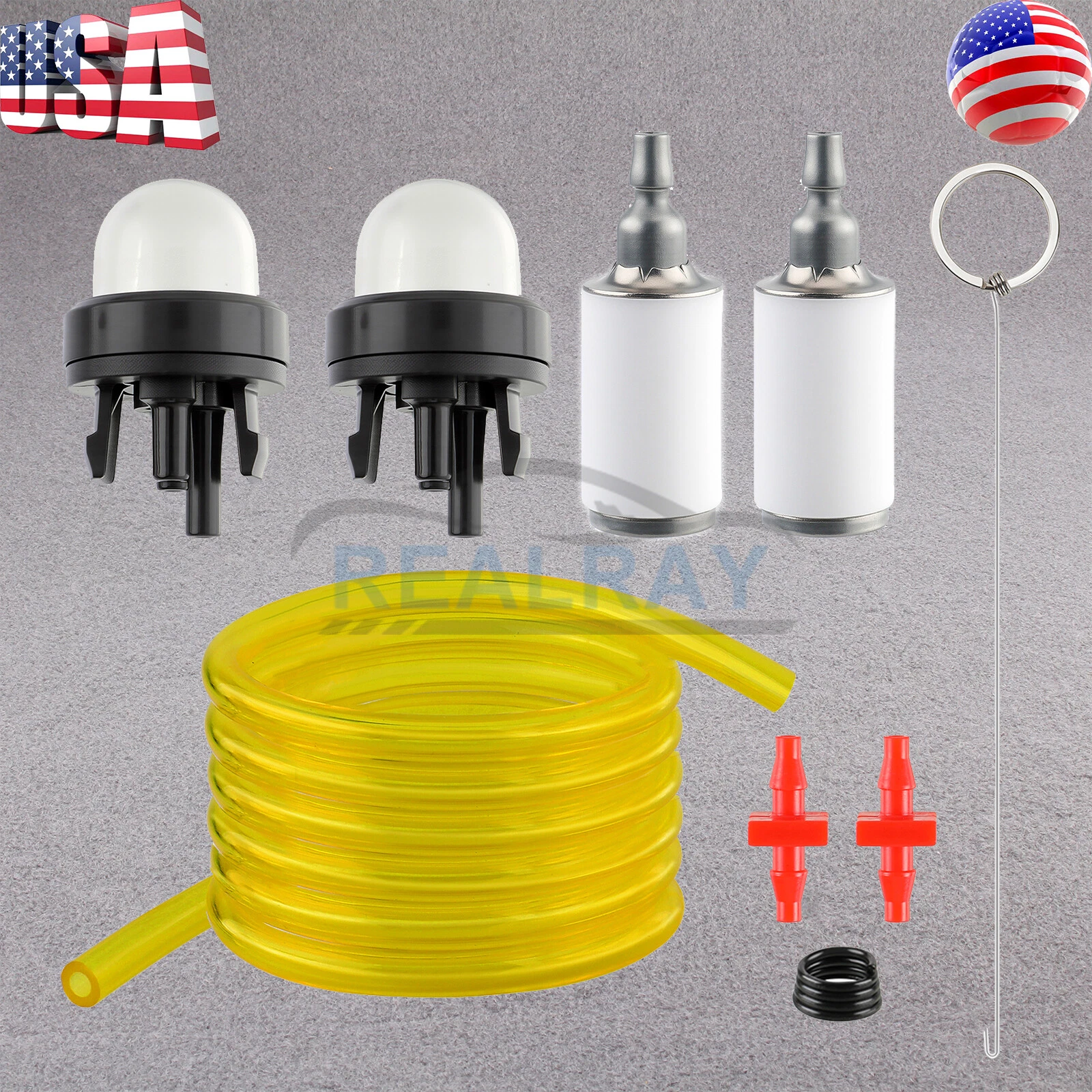 Primer Bulb Fuel Filter Hose Kit For Troy-Bilt Tb685Ec Tb6044Xp Tb635Ec Trimmer