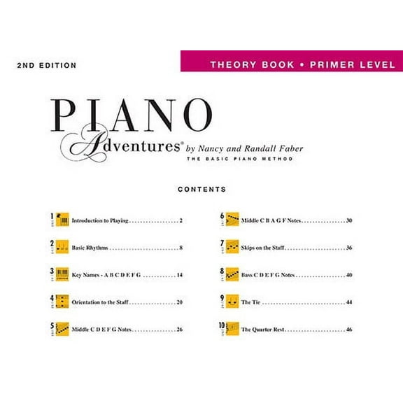 Primer Level - Theory Book - 2nd Edition Piano Adventures