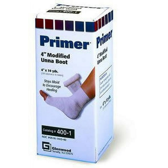 Primer Modified Unna Boot Dressing 4" x 10 yd with Calamine Case: 12