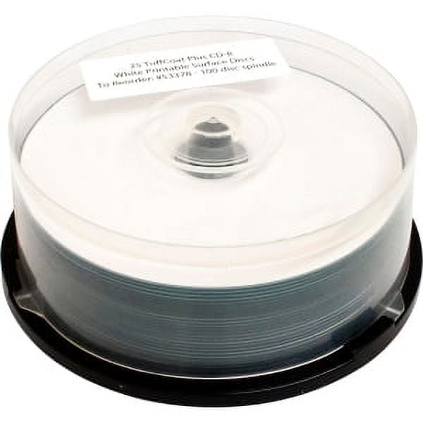 100PK SPINDLE TUFFCOAT PLUS CDR 48X 700MB WHITE HUB PRINTABLE