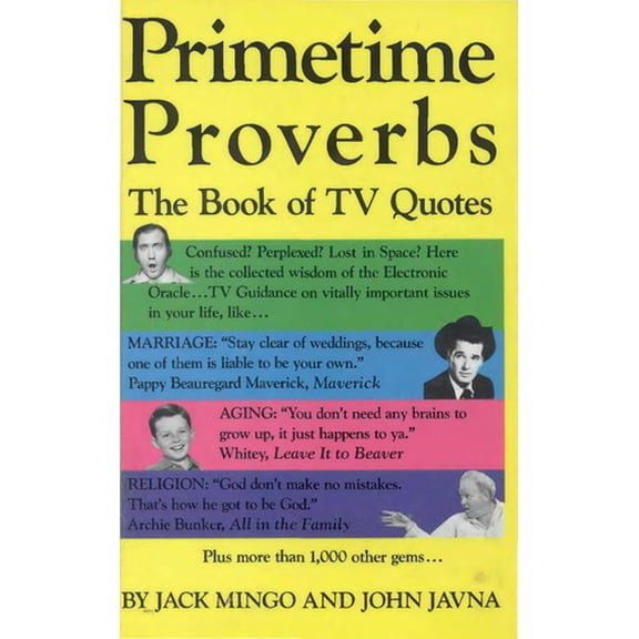 Pre-Owned Primetime Proverbs Bk of TV Qu (Paperback) 0517572842 9780517572849
