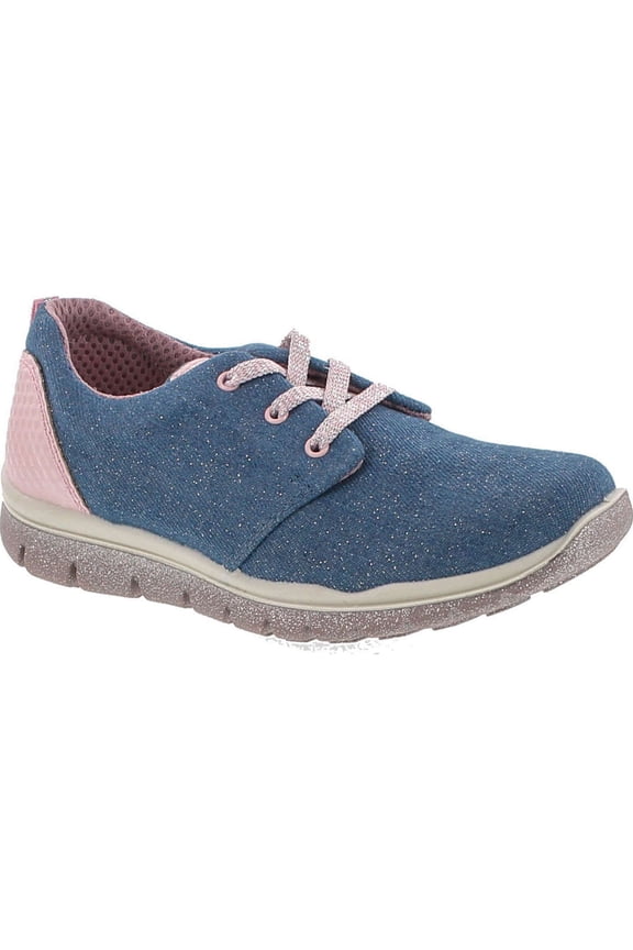 Girls 7585 Denim Lace Up Fashion Sneakers