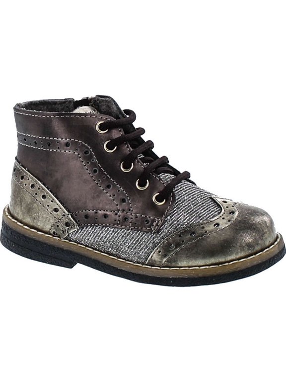 Girls Ariosto Wing Tip Oxford Lace Up Boots