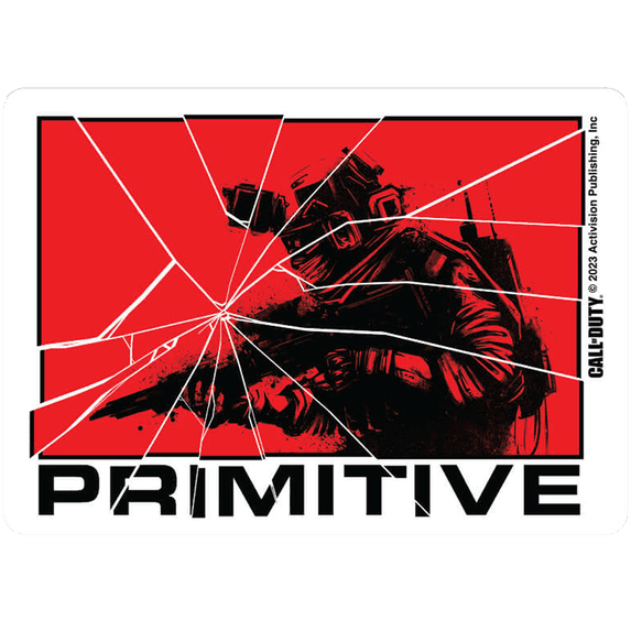 Primitive Alpha Sticker Red