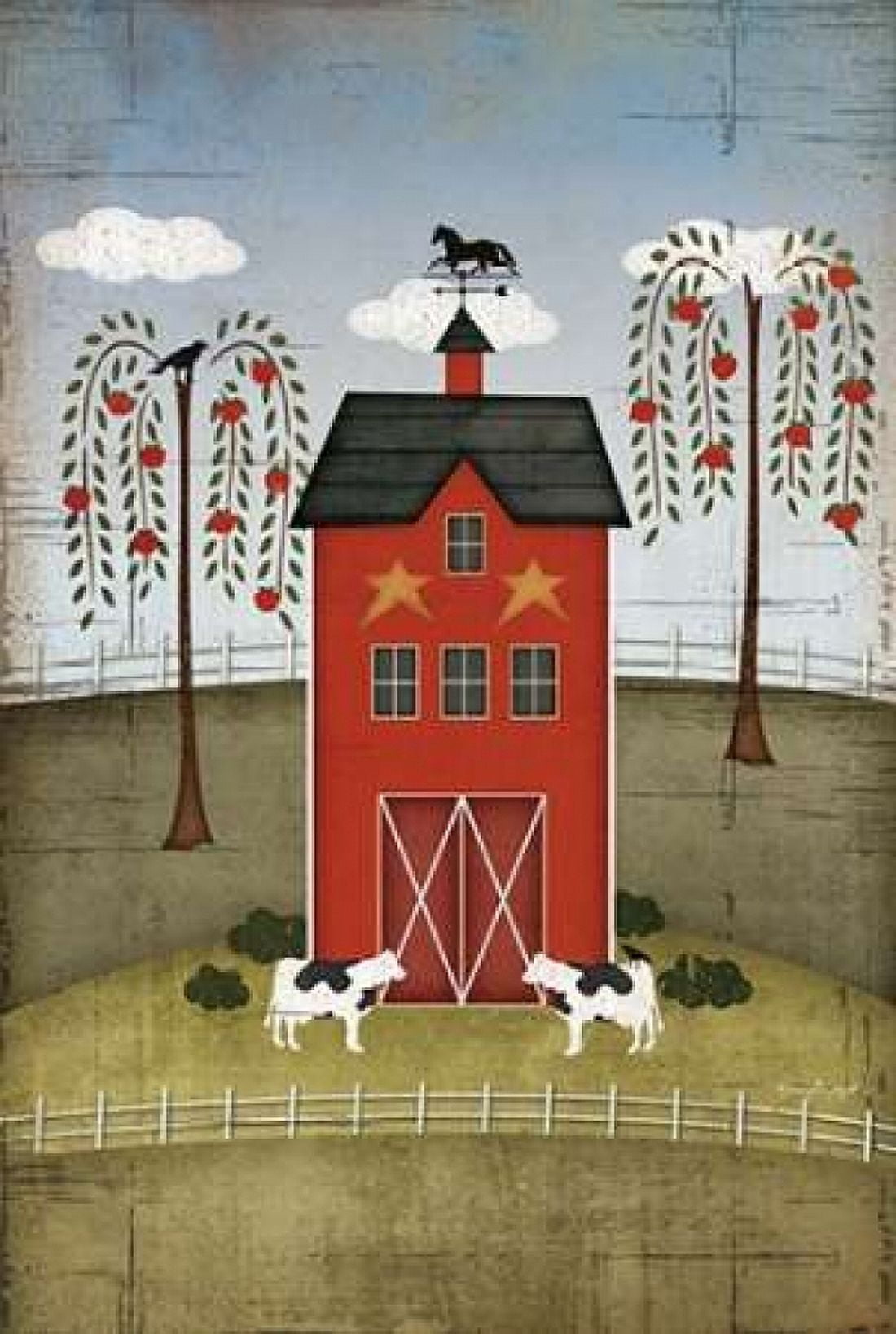 Primitive Barn Canvas Art - Jennifer Pugh (24 x 36)